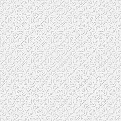 abstract white seamless pattern, embossed  background