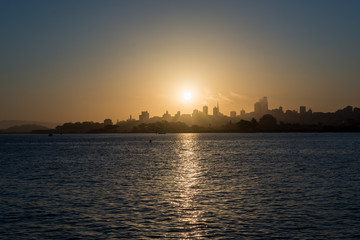 Fototapeta premium The sunrise over downtown San Francisco