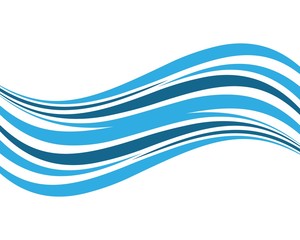 Obraz na płótnie Canvas Water wave logo illustration