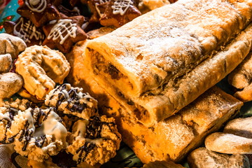 Christmas pie, cookies and gingerbread cookies