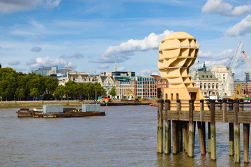 Sculpture by River Thames