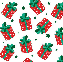 Christmas presents pattern