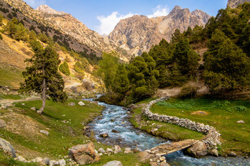 Tajikistan mountain Beautiful, Fann mountain, Kulikalon lakes