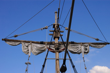 Fockmast eines Segelschiffes
