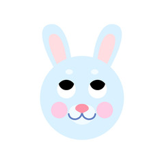 Blue bunny head