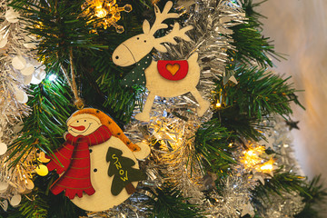 albero di Natale decorazioni Felice Capodanno