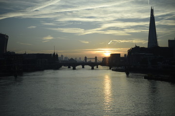 London River Thames Sunrise