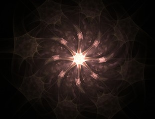 Abstract design made of sacred symbols signs geometry and designs on the subject of astrology alchemy magic