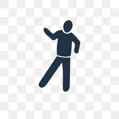 Stick Man Excersicing vector icon isolated on transparent background, Stick Man Excersicing  transparency concept can be used web and mobile