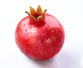 pomegranate  isolated white background