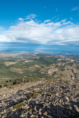 Fototapeta na wymiar Views from the peñagolosa peak in Castellon