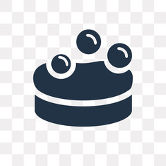 Bath Sponge vector icon isolated on transparent background, Bath Sponge  transparency concept can be used web and mobile