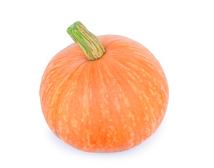 Pumpkin orange isolated on white background.