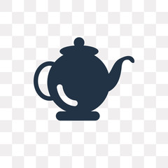 Kettle vector icon isolated on transparent background, Kettle  transparency concept can be used web and mobile