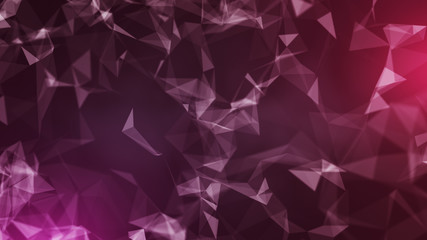 Naklejka premium pink low poly geometric background