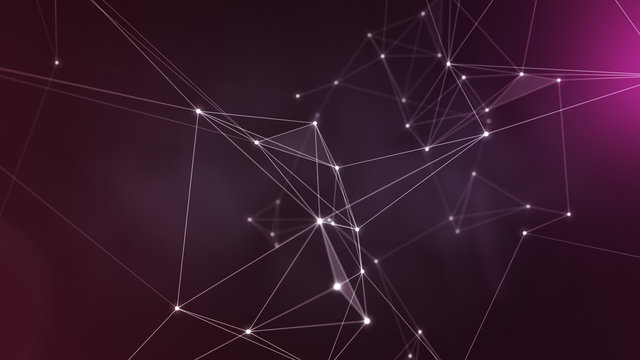 pink futuristic network background