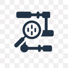 Algorithm vector icon isolated on transparent background, Algorithm  transparency concept can be used web and mobile