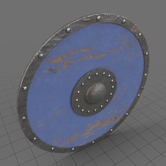 Wood and metal shield