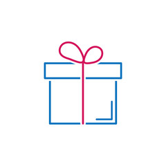 Valentine's day, box, present icon. Can be used for web, logo, mobile app, UI, UX