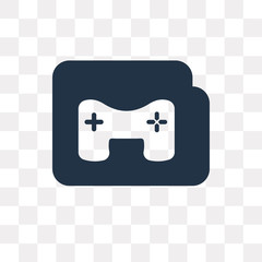 Folder vector icon isolated on transparent background, Folder  transparency concept can be used web and mobile