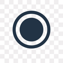 Circle vector icon isolated on transparent background, Circle  transparency concept can be used web and mobile