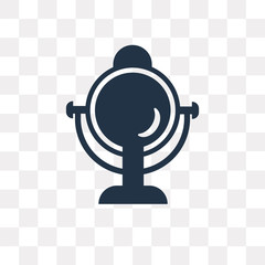 Mirror vector icon isolated on transparent background, Mirror  transparency concept can be used web and mobile