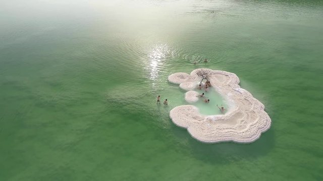 Israel dead sea 4k drone footage