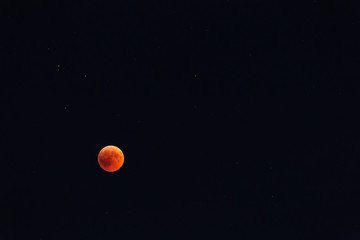 The beautiful full moon eclipse of 2018 as seen from Europe