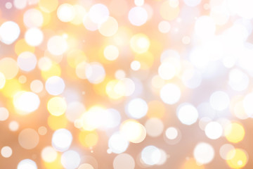 Blurred view of beautiful Christmas lights. Festive background