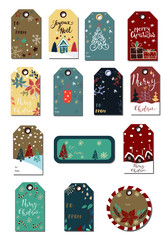 Christmas tags cute collection
