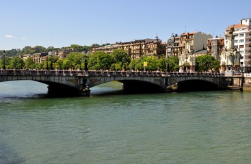 Naklejka premium Popnt de San Sebastian, Espagne