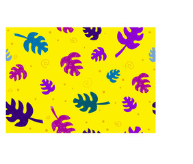 Tropical leaves Background