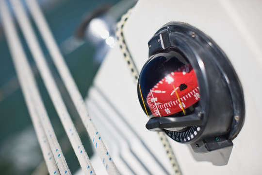 Compass on a sail boat.