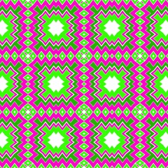 Cyclical Pattern of Geometric Shapes. Seamless Vector Illustration. For the Interior Design, Wallpaper, Printing, Textile Industry, Scrapbook Paper.