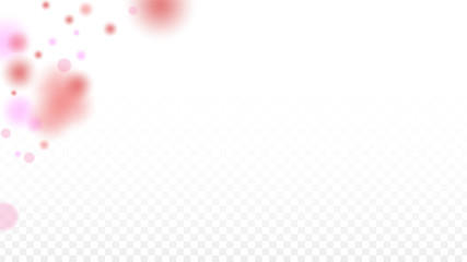 Hearts Confetti Falling Background. St. Valentine's Day pattern. Romantic Scattered Hearts Design Element. Love. Sweet Moment. Gift. Cute Element of Design for Sales or Celebration.