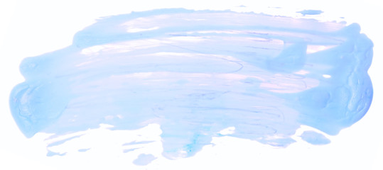 Fototapeta premium Watercolor stain blue