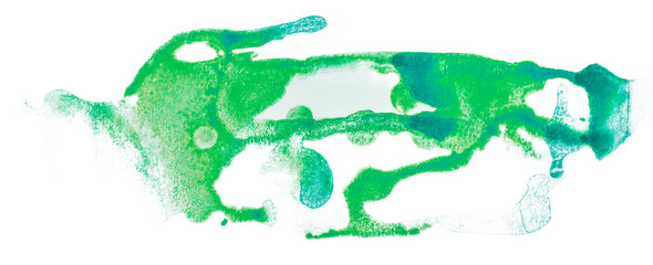 Fototapeta na wymiar Watercolor stain green