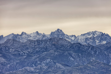 Fototapeta na wymiar Landscape of the Picos de Europa National Park