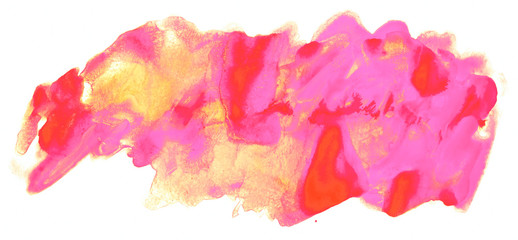 Watercolor stain red