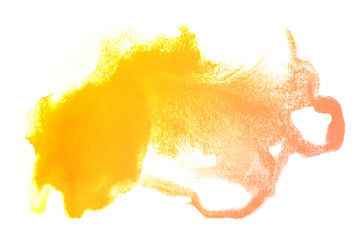Watercolor stain yellow