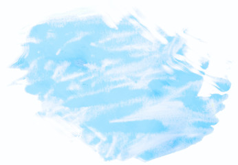 Watercolor stain blue