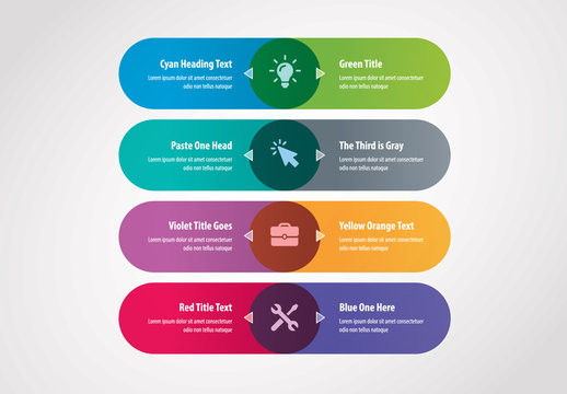 Rounded Boxes Infographic Layout