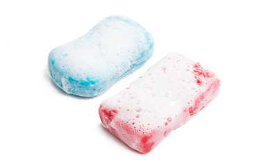 soap with foam isolated