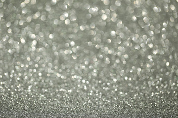 Beautiful silver bokeh background