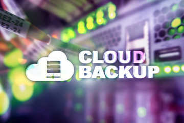Cloud backup. Server data loss prevention. Cyber security.