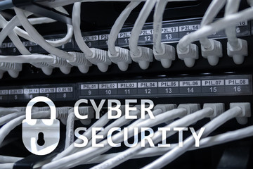 Cyber security, data protection, information privacy. Internet and technology concept.