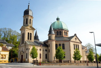 Fototapeta na wymiar Ville de Creutzwald, église Sainte-Croix, département de la Moselle, France