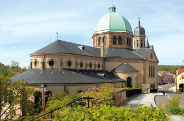 Ville de Creutzwald, église Sainte Croix, département de la Moselle, France