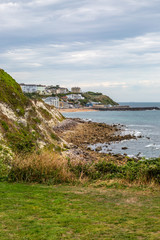 Fototapeta na wymiar Looking along the coast towards Ventnor, on the Isle of Wight