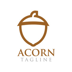 Acorn graphic design template vector